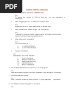 10 Question Related To Inheritance