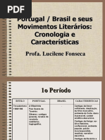 Cronologia e Caractersticas Dos Movimentos Literários