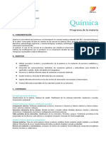 Química Programa 2º 2018