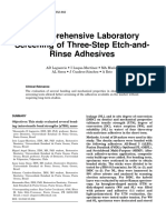 Evaluation of Three-Step Etch-And-Rinse Adhesives