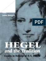 Michael Baur, John Russon - Hegel and The Tradition - Essays in Honour of H.S. Harris