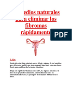 Remedios Naturales para Eliminar Los Fibromas Rápidamente