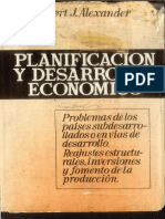 Planificación y Desarrollo Económico, Robert J. Alexander