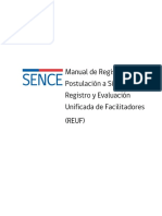 Manual de Registro y Postulación Al Sistema de Registro y Evaluación Unificada de Facilitadores PDF