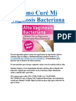 Cómo Curé Mi Vaginosis Bacteriana