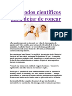 4 Métodos Científicos Para Dejar de Roncar