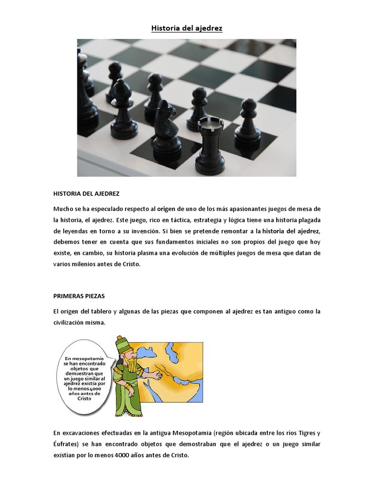 Historia Del Ajedrez | PDF | Ajedrez | Juegos de habilidad mental