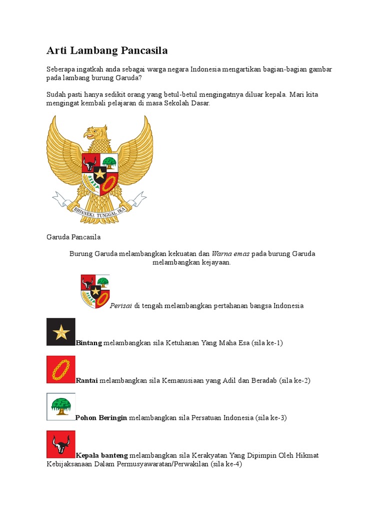 101 Gambar Perisai Burung Garuda Pancasila Melambangkan Paling