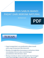 Pembuatan Sabun Mandi Padat Dari Minyak Natural