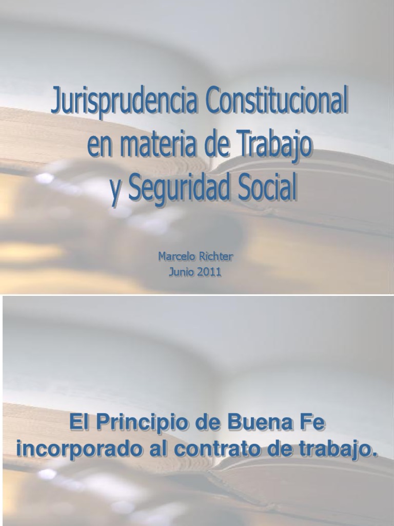 Jurisprudencia Constitucional en Materia Laboral Guatemala | PDF
