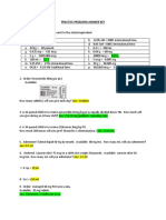 Practice Problems Answer Key