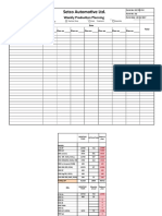 Setco Automotive LTD.: Weekly Production Planning