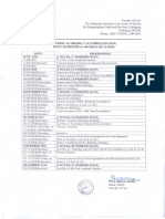 Academic Calender of First Semester PDF