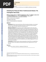 Framingham Risk Score PDF | PDF | Cardiovascular Diseases | Blood Pressure