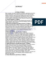 Je SSB 2014 Electrical Syllabus PDF