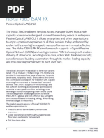 Nokia 7360 ISAM FX Shelf ANSI for POL DataSheet