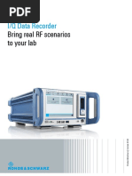 R&S®IQW Wideband I/Q Data Recorder - Product Brochure