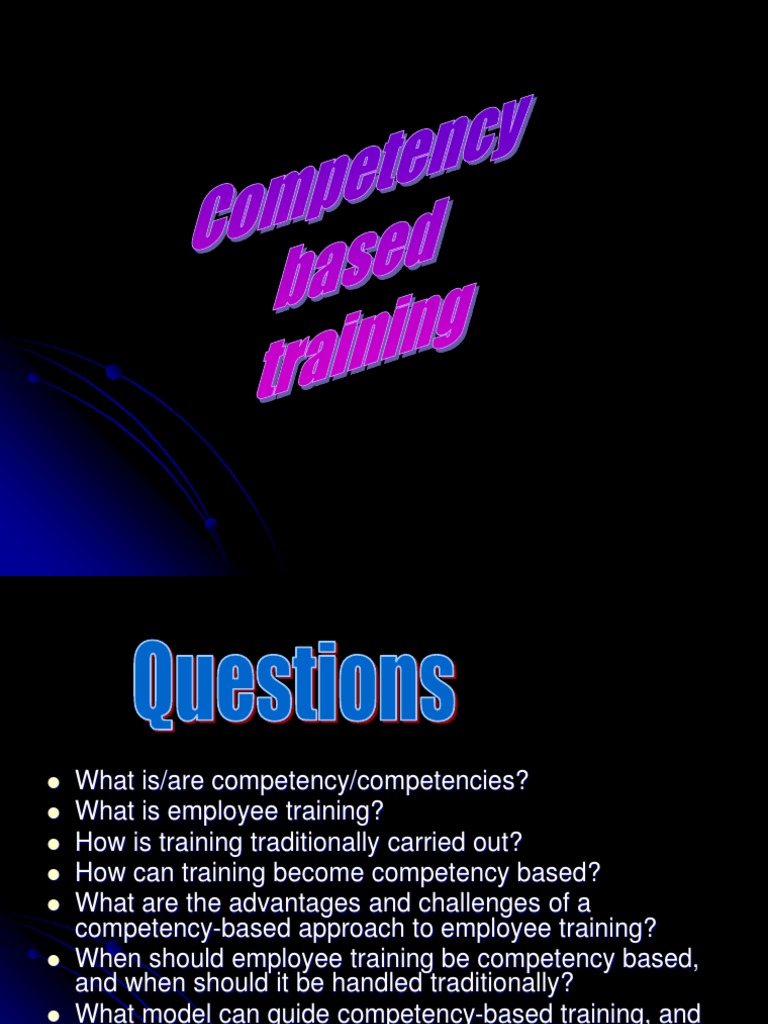 Competency Based Training | Download Free PDF | Competence (Human ...