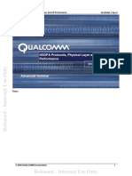 Released - Internal Use Only: HSDPA Protocols, Physical Layer and UE Performance