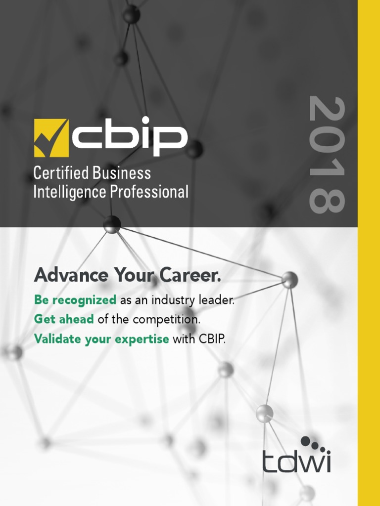 Tdwi Cbip Brochure 2016 Web PDF Professional Certification Test