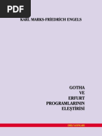 Karl Marks & Friedrich Engels - Gotha Ve Erfurt Programlarının Eleştirisi