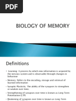 Biology of Memory