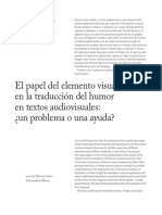 El Papel Del Elemento Visual en La Traducción Del Humor