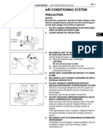 Air Conditioning System: Precaution