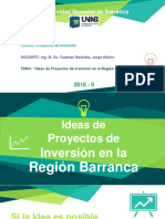 Ideas de Proyectos de Inversión en La Región Barranca