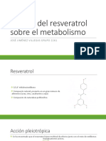 Efectos Del Resveratrol Sobre El Metabolismo