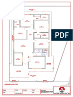 Ground Floor Plan: Dated: Client: Project: Sheet Title: Area: Architect