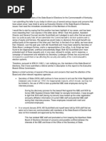 Dearing Letter to Board of Elections