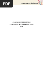 Caderno de Resumos 2018