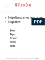 UNIX/Linux Goals: Designed by Programmers, For Programmers Designed To Be