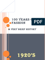 100 Years of Fashion: A Very Brief History