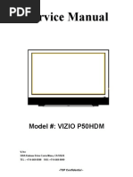 Download Vizio P50 HDM P50 HDTV20A Plasma TV Service Manual by 7459 SN38722938 doc pdf