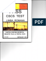 Test CSCS LB Romana PDF
