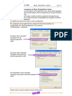 Autoguardar en Word, PowerPoint y Excel