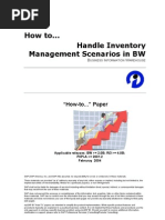 How To Handle Inventory Management Scenarios in BW