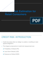 Credit Risk Estimation Techniques for Retail Consumers