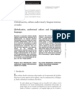 Globalización, Cultura y Lenguas PDF