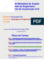 Apresentacao- Geologia Em Engenharia (Dr. Silva Ginga- PhD) TEMA III (Semin) - Copia