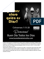 Buen Dia - Quien Es Dios