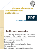 Estrategias para el manejo de Comportamientos problemáticos