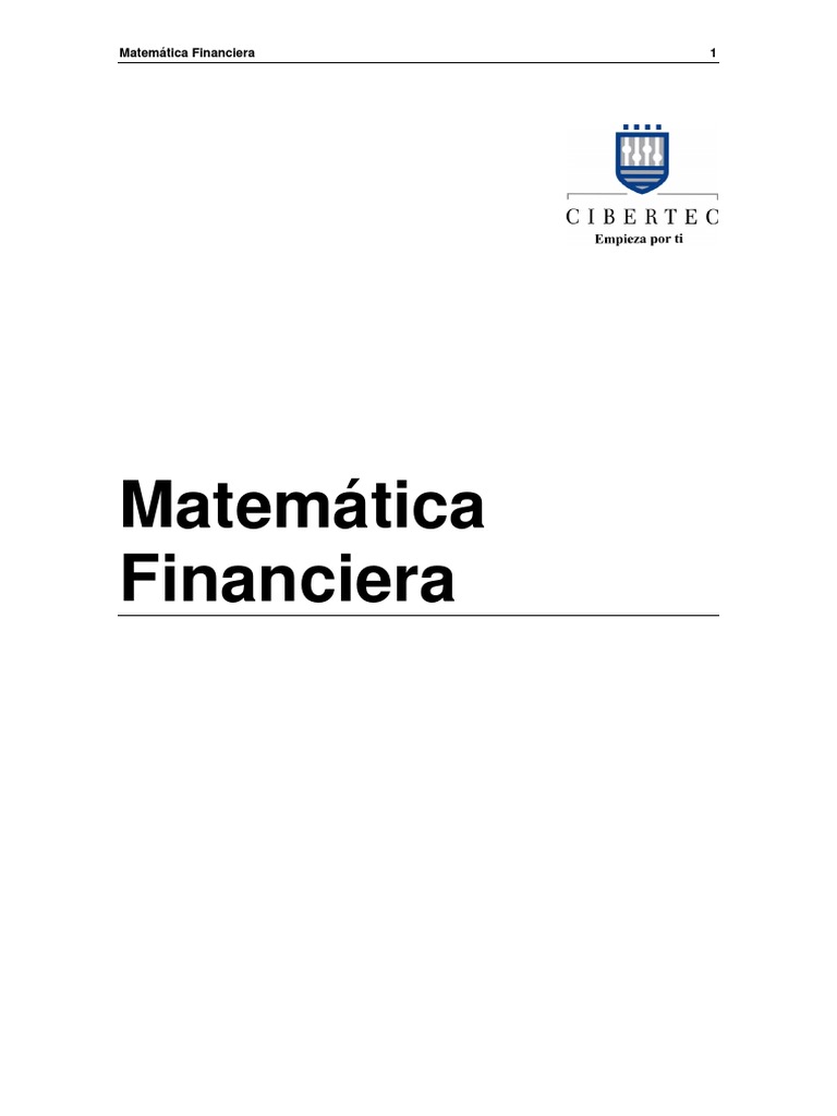 Manual 2013 I 05 Matematica Financiera 0142 PDF | PDF | Finanzas ...