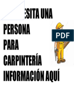 Se Necesita Una Persona