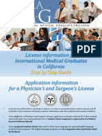 License Information For International Medical Graduates in California