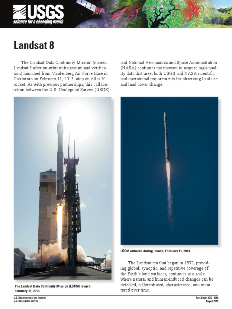 Landsat 8 Overview and Specifications | PDF | Geomatics | Spaceflight