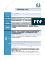 Planificación 14 Enero 18