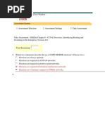 Download Take Assessment - DRSEnt Chapter 6 - CCNA Discovery Introducing Routing and Switching in the Enterprise Version 40 by Jesusforgiveme SN38727528 doc pdf